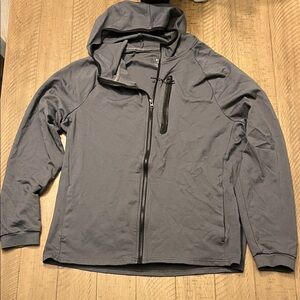 Men's Charcoal Hooded Jacket